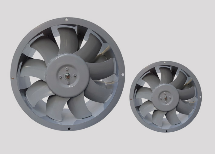 Industriel ventilatorstator og rotorkerne